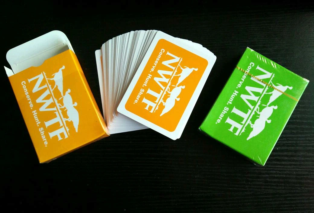 Nwtf Paper Playing Cards/Poker Playing Cards with 4 Different Colors