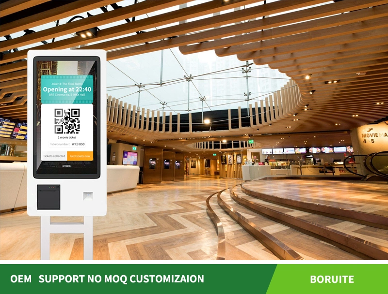 Restaurant Smart LCD 24 Inch Touchscreen Self-Service Kiosk Touchscreen Machine Service Payment