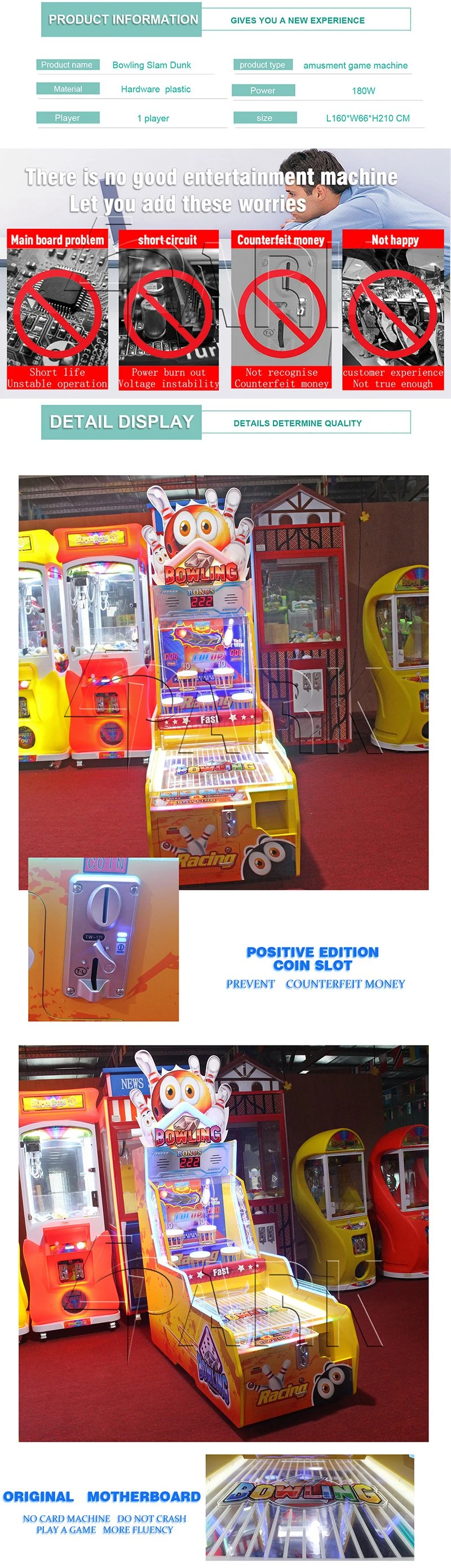 Game Center Crazy Shot Ball Arcade Bowling Ball Reality Basketball Shooting Machine for Gym Equipment