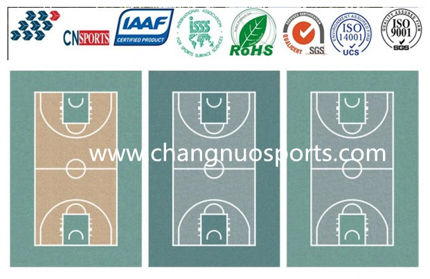 China Silicon PU Basketball Court Flooring Cost for Hot Sale