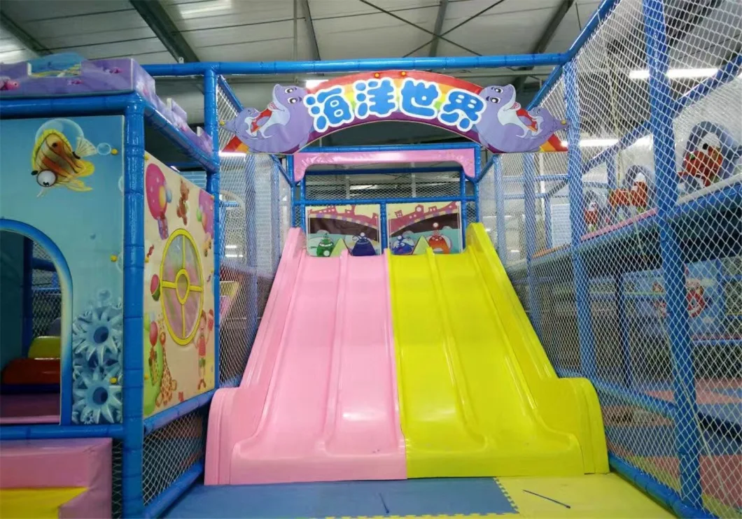 Imported LLDPE Kids Fancy Design Indoor Playground with Big Ball Pool