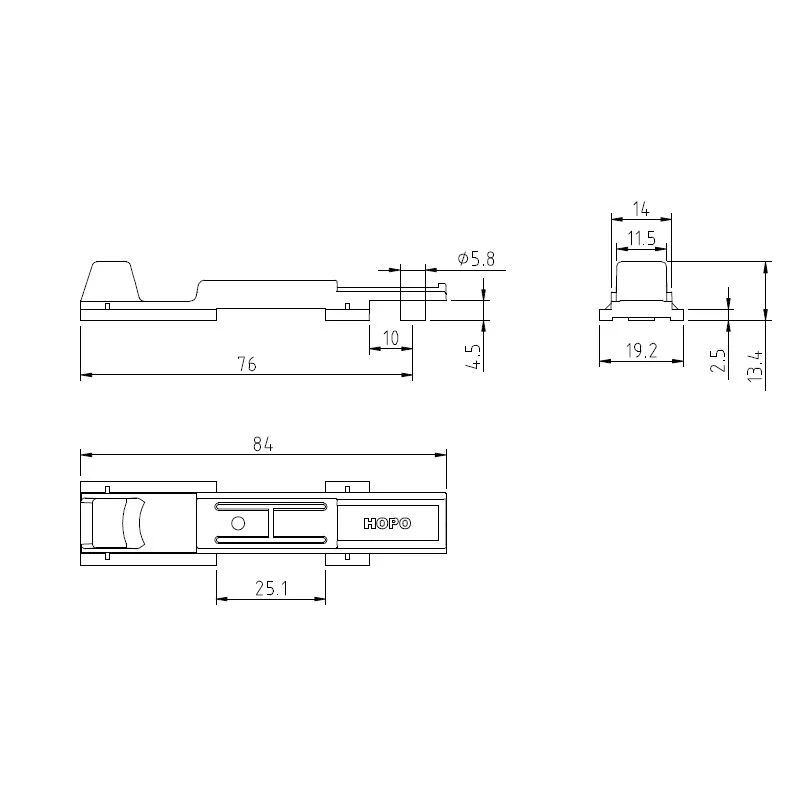 Hopo Door Shoot Bolts C Groove Shoot Bolt Driver