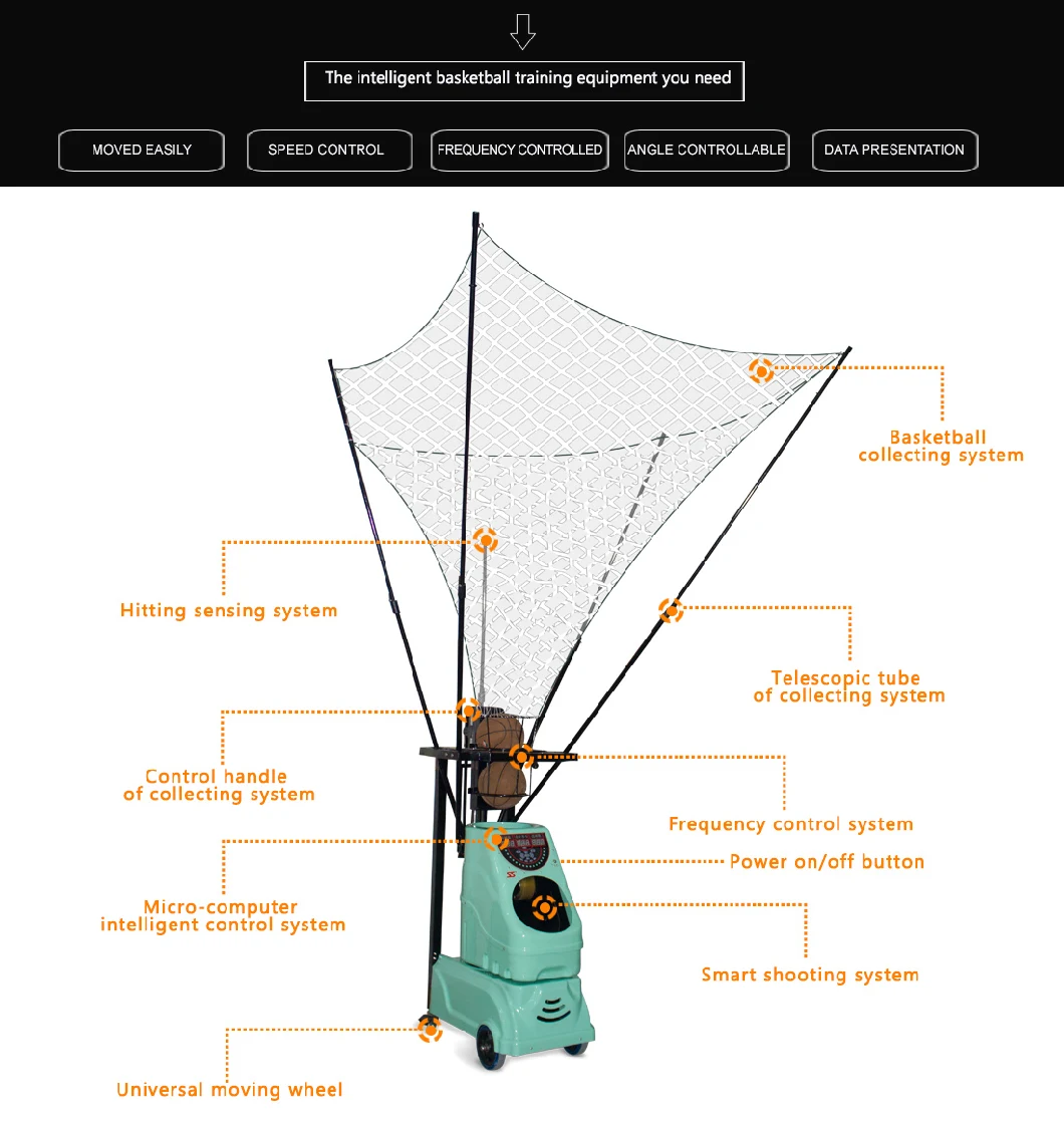 Siboasi Intelligent Professional Basketball Shooting Machine (S 6839)
