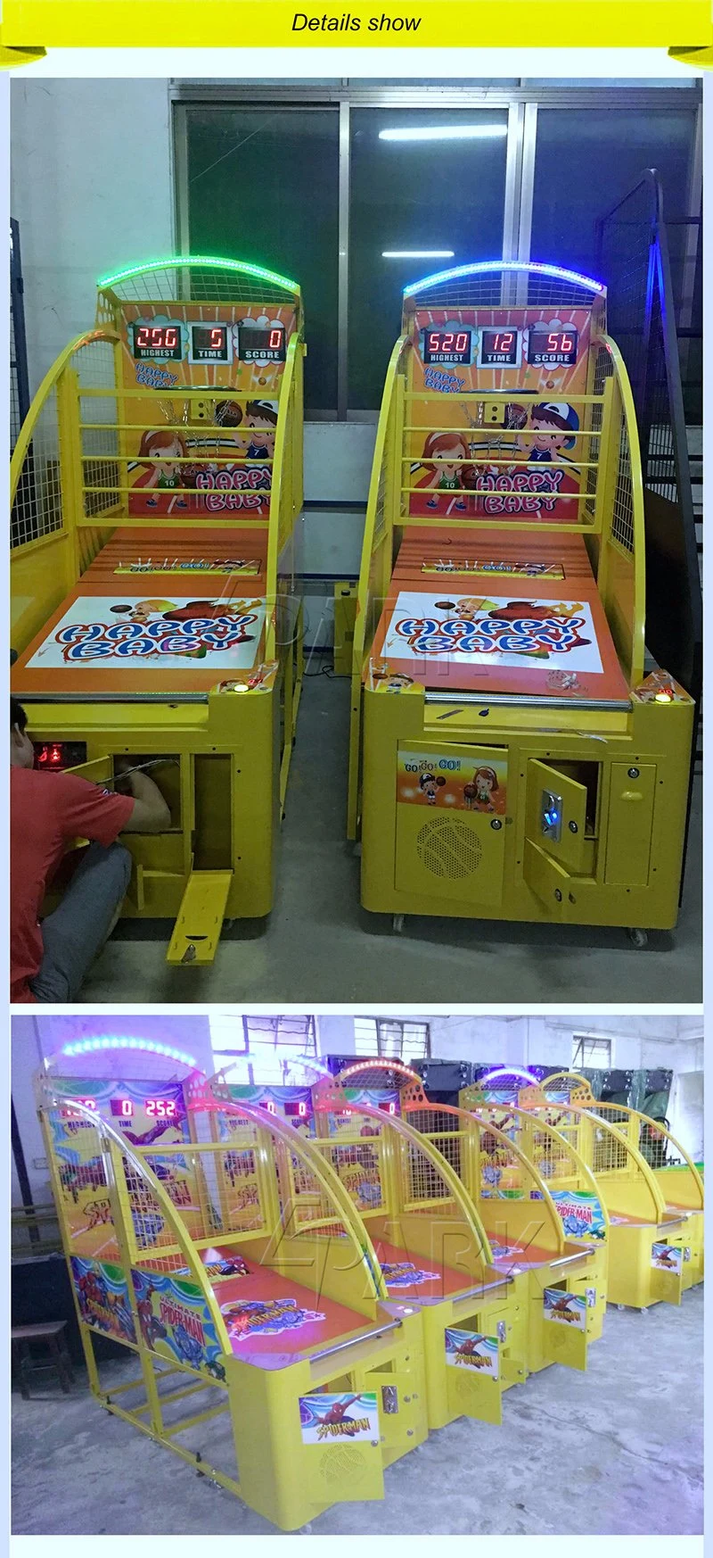 Kids Basketball Machine Coin-Operated Entertainment Sports Basketball Machine