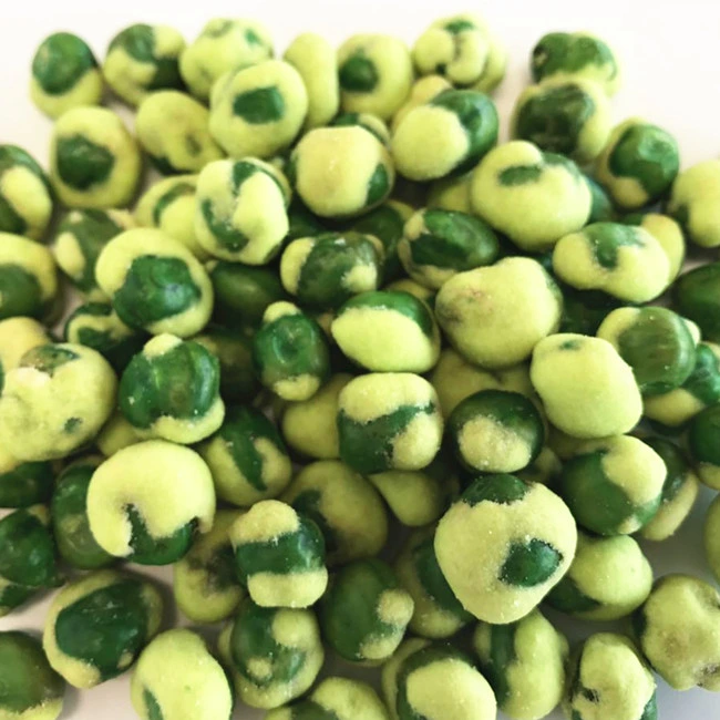 Popular Peas Snacks Coated Yellow Wasabi Green Peas