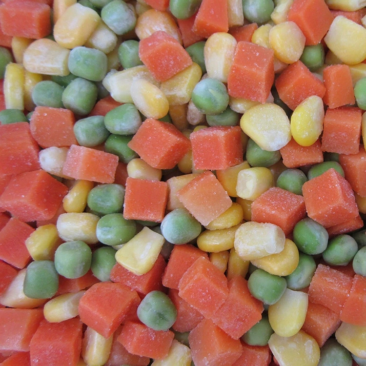 Sinocharm Brc a Approved Mixed Veggies Green Pea Corn Kernels Recipe Frozen Mixed Vegetables