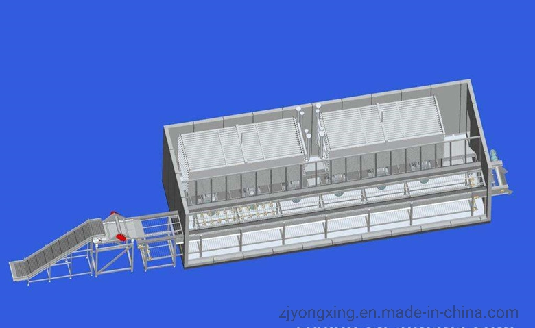 Fluidization Tunnel Freezer for IQF Spinach/Mango Cube/Strawberry/Beans/Green Peas/Corn Processing