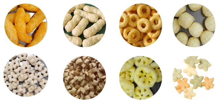 Extruded Sweet Food Machine Corn Rice Cereal Bean Pea Puff Extruder