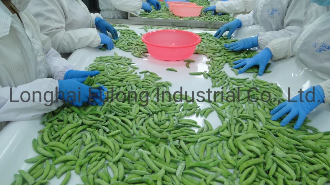 China Food Industry High Quality Freezing Sugar Snap Peas IQF