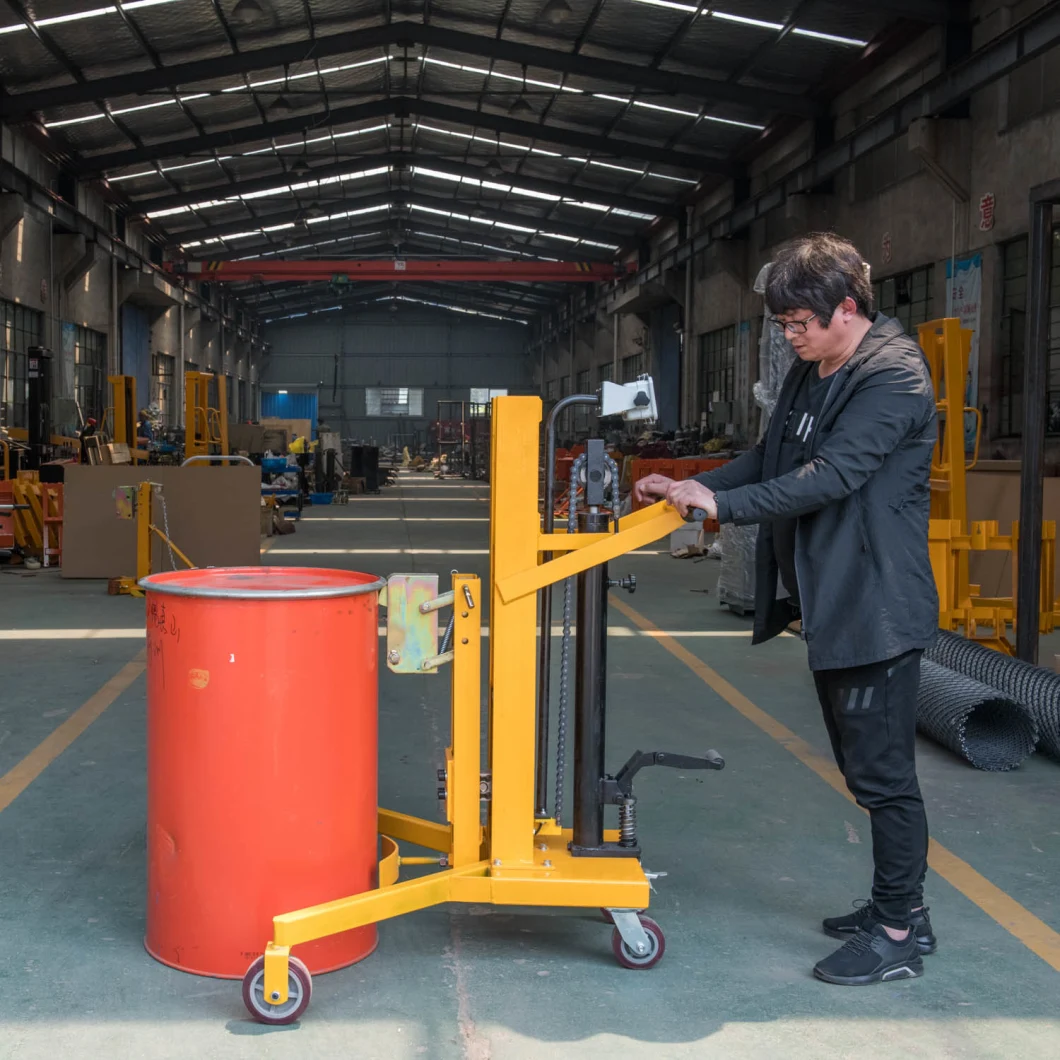 China Manufacturer 450kg Hydraulic Drum Handler Drum Carrier Lifter Dtf450b