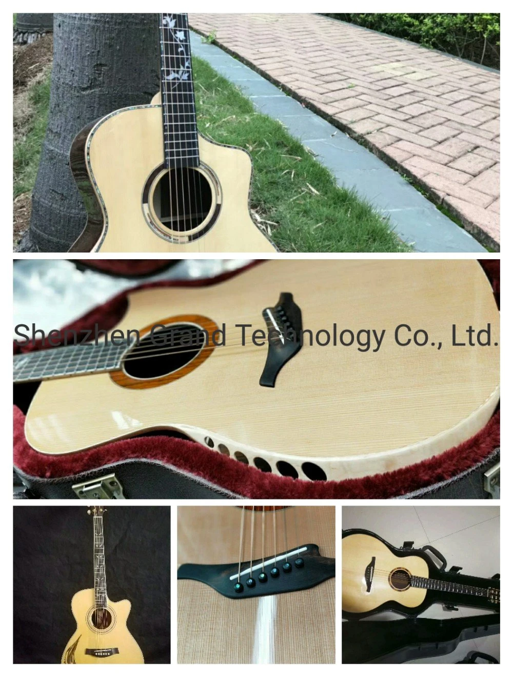 Custom D45h 12 Strings 41'' Dreadnought Acoustic Guitar with Abalone Inlay Binding White Tuners