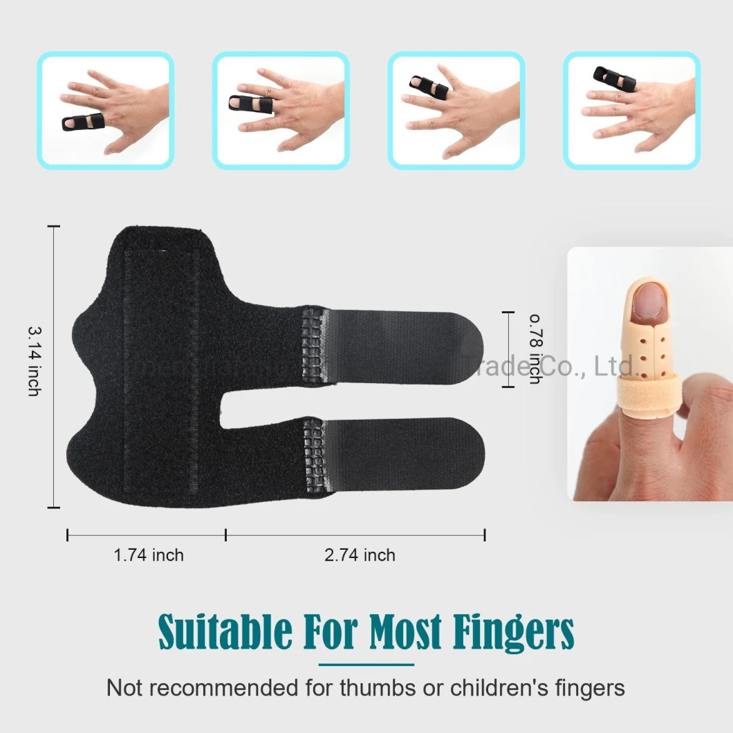 Sports Finger Protector Plastic Fracture Finger Stabilizer Medical Finger Splint for Finger Recovery