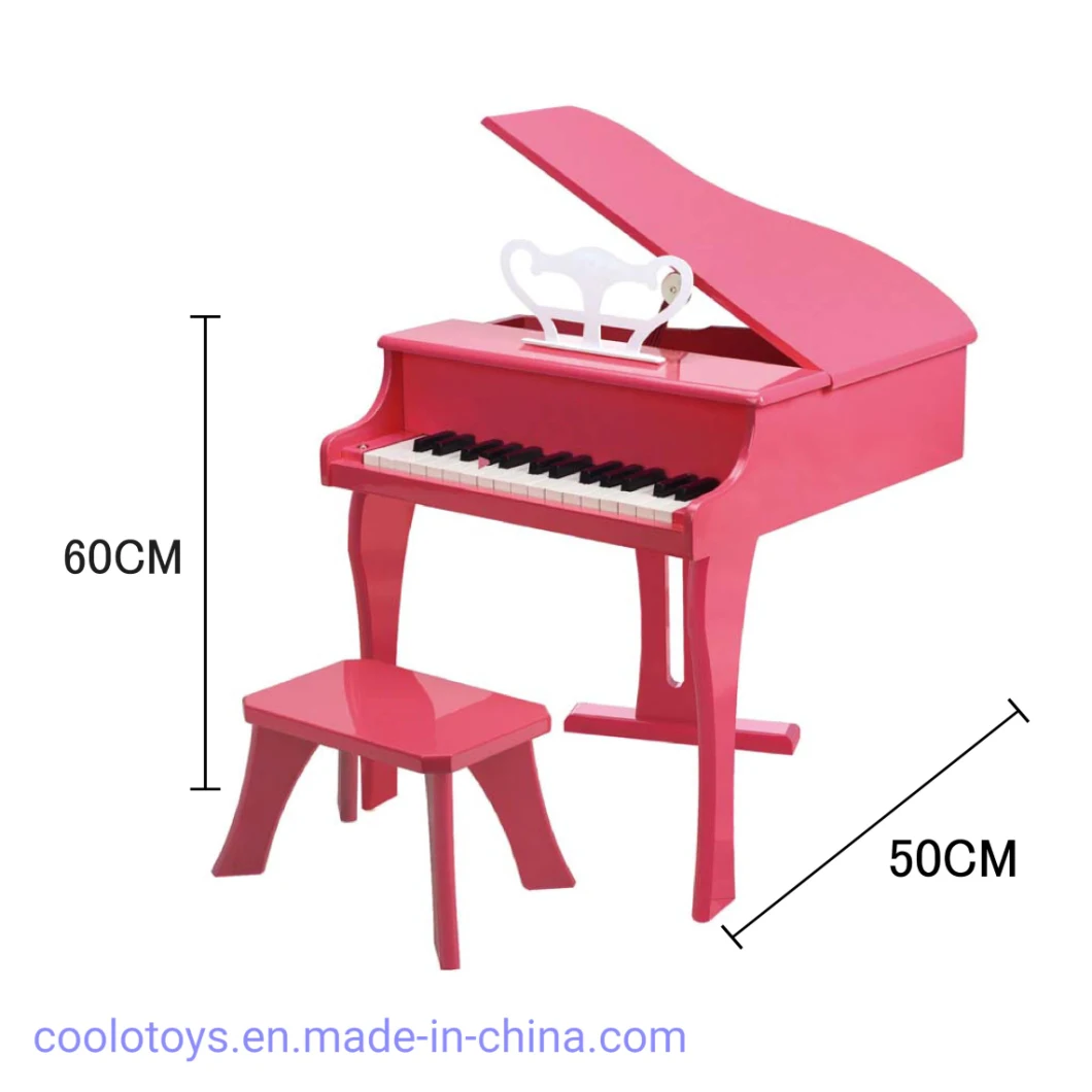 Happy Play of Pink Piano Wooden Toys for Children