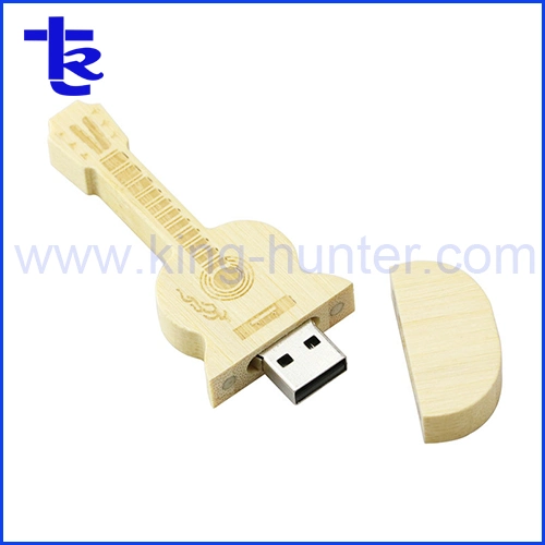 OEM Musical Wooden Guitar USB Flash Memory Stick Thumb Drive