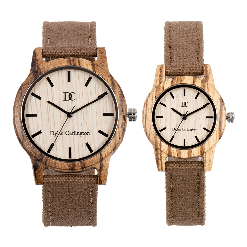 Cheap Price Christmas Gift Lover's Wooden Watch Couple Watch with Gift Box