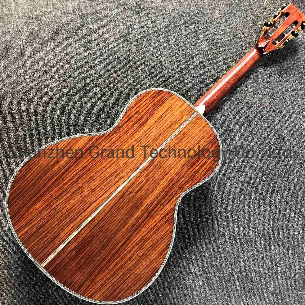 Custom Solid Cedar Top Om42 Acoustic Guitar Grand 00042 Acoustic Electric Guitar OEM 000 42/Om-42 Classical Folk Guitar