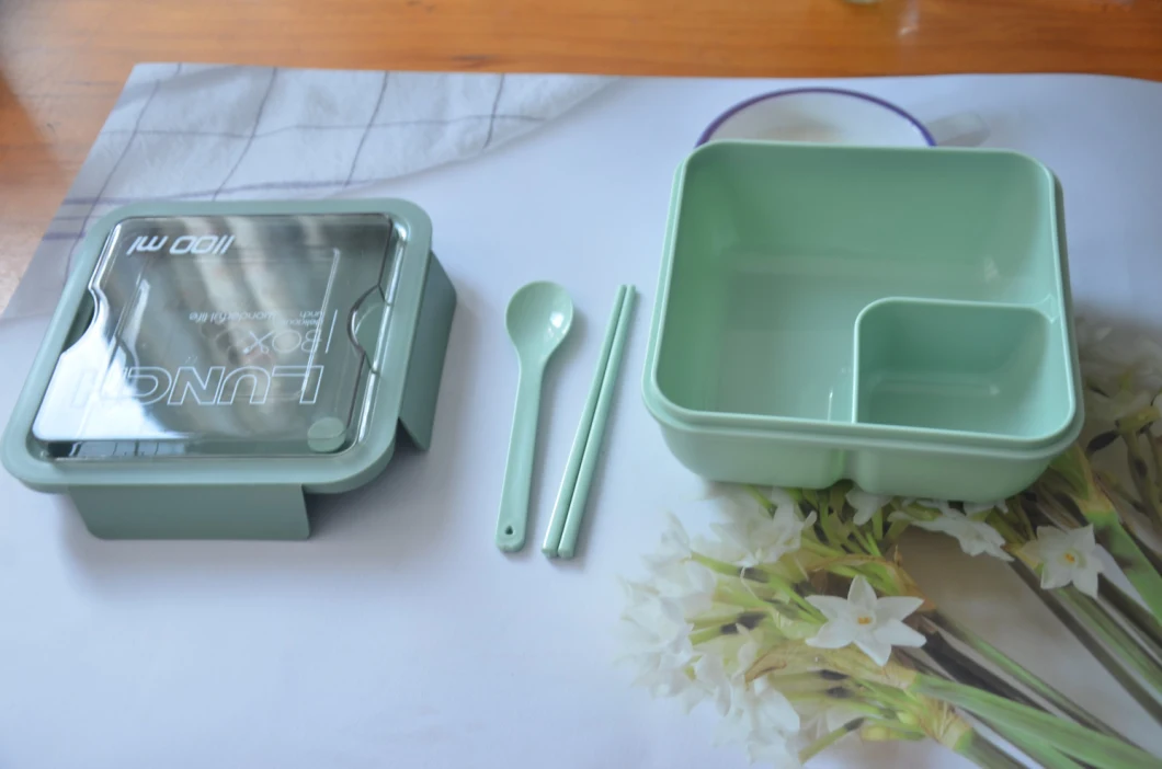 Lovely Plastic Portable Lunch Box Practical Portable Box Fruit Box with Salad Box
