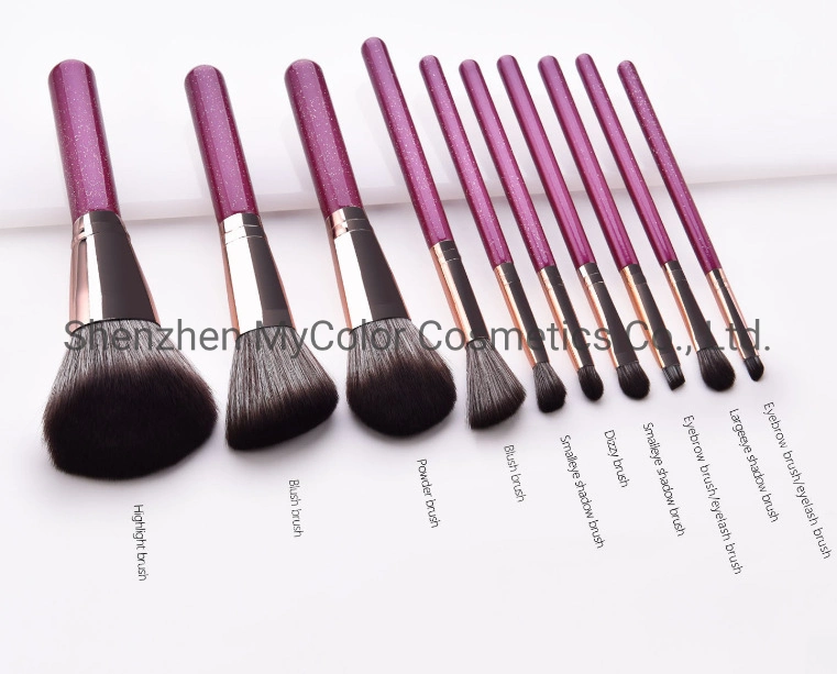 Cosmetic Brush Set Professional 10PCS Cruelty-Free Powder Blending Eyeshadow Make up Brushes Set
