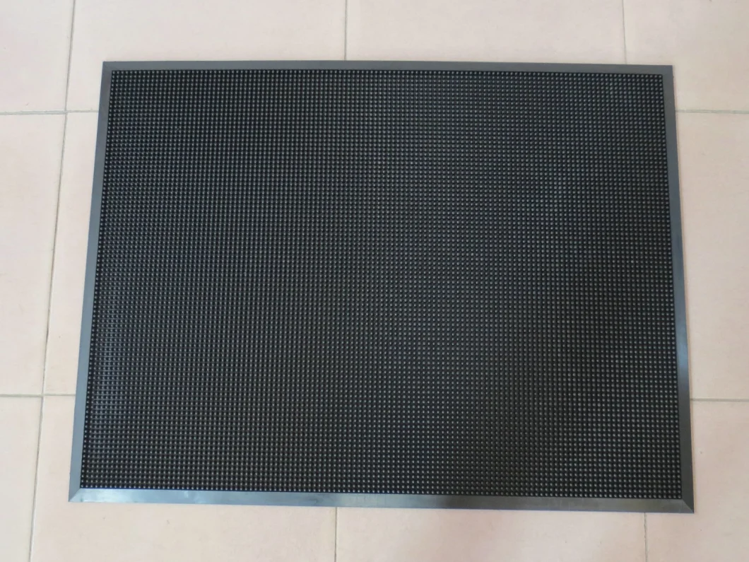 Black Color Finger Mat, Finger Rubber Mat, Finger Door Mat 16mm X 810mm X 1000mm (3A5012)