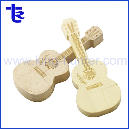 OEM Musical Wooden Guitar USB Flash Memory Stick Thumb Drive