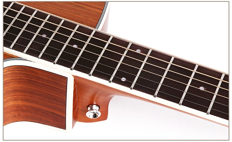 40inch Satin Finish Guitar, Walnut Acoustic Guitar, Wooden Acoustic Guitar