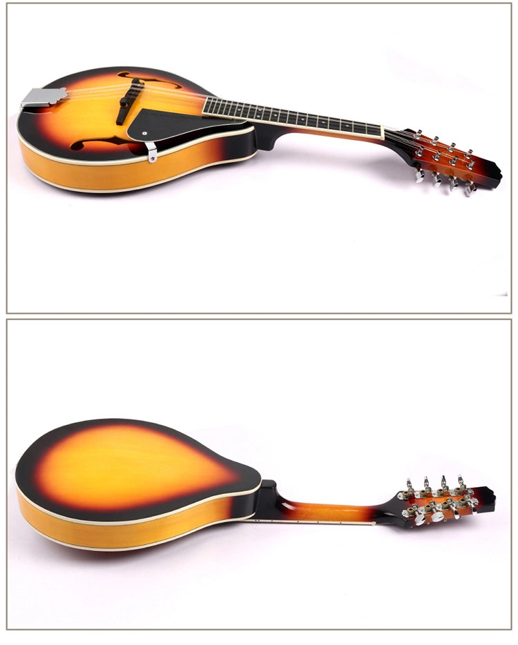 Wholesale Chinese Wooden Folk Musical Instruments DIY Kit Colorful Acoustic Mandolin