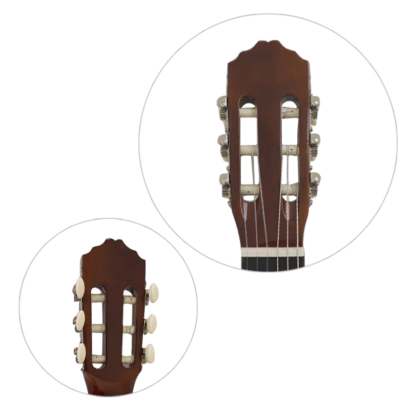 China Aiersi Brand 39 Inch Nylon String Cheap Price Basswood Colour Student Classical Guitar Instruments