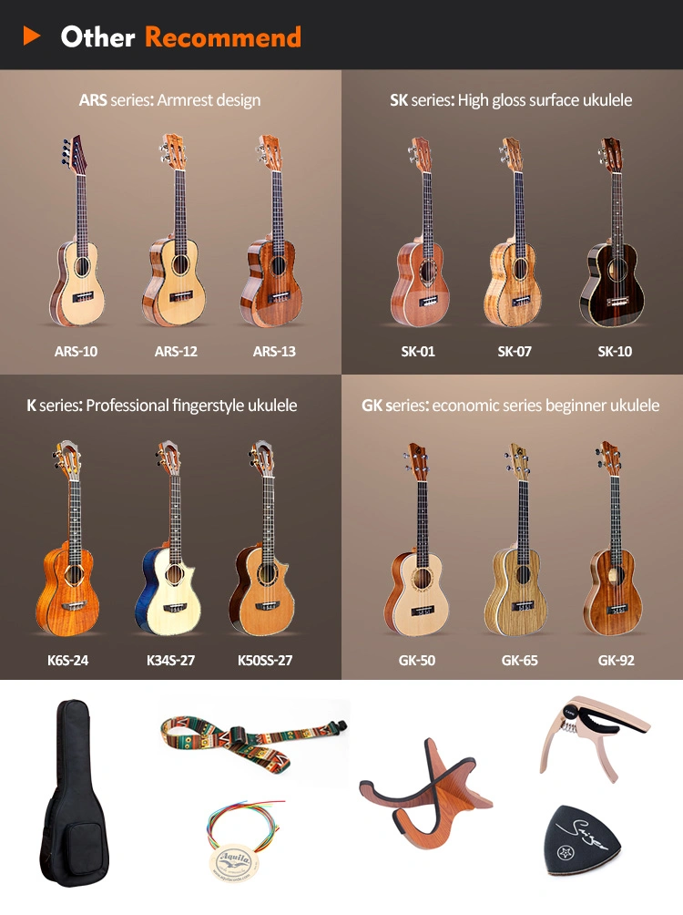 China Musical Instrument Ziricote Wood Soprano Ukulele