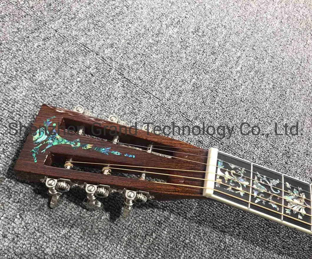 Custom Grand Ooo45c Acoustic Guitar Solid Cedar Top Chinese Made High Quality Acoustic Guitar