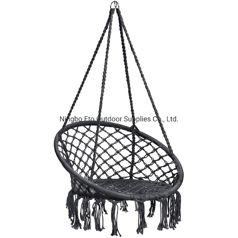 Hot Traditional Hand Woven Chinese Style Customized Nest Macrame Swing Chair Seat