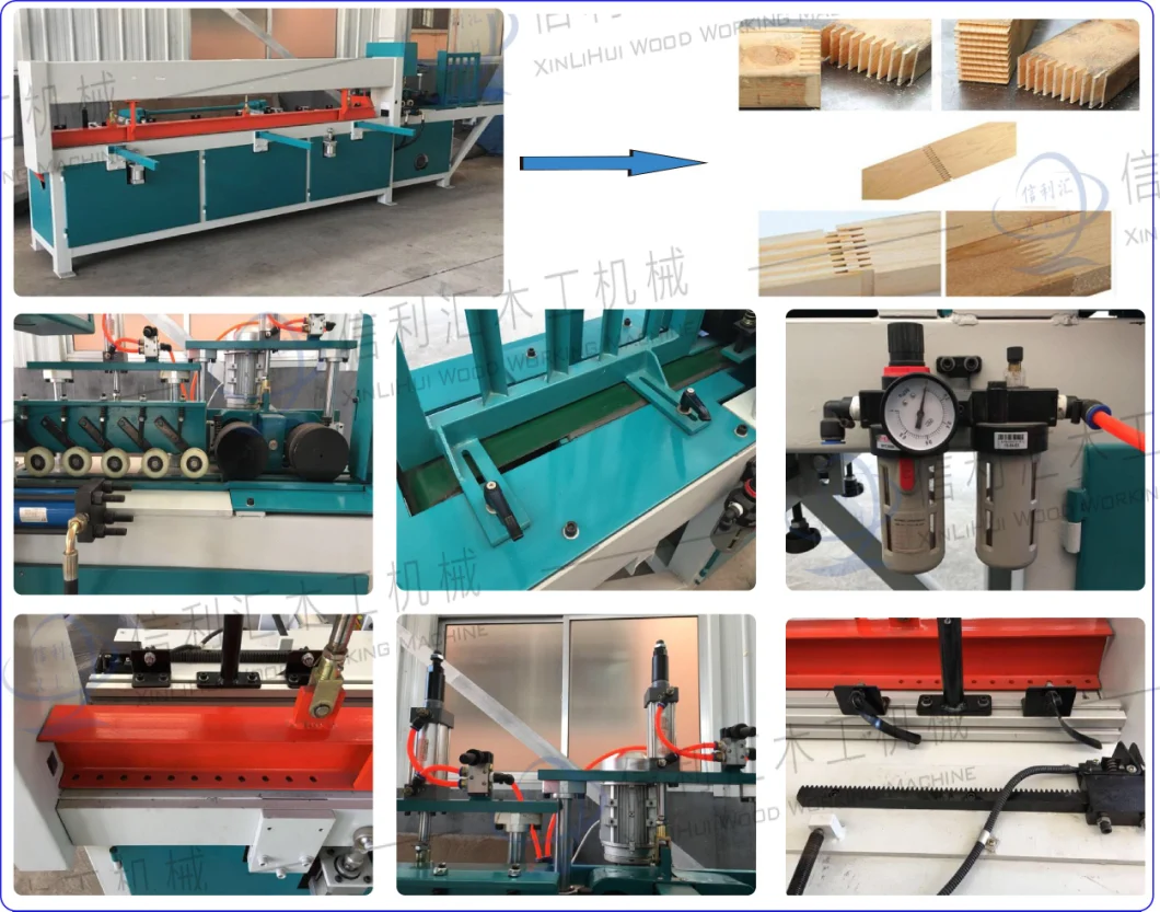 High Efficient Full Automatic Finger Joint Press with Glue Wood Finger Joint Shaper Machine Finger-Jointing Line Finger-Jointers for Solid Wood