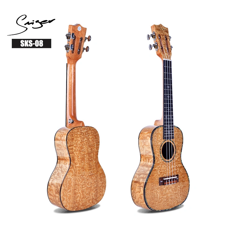 China Factory Wholesale Classical Quilited Ash Ukulele