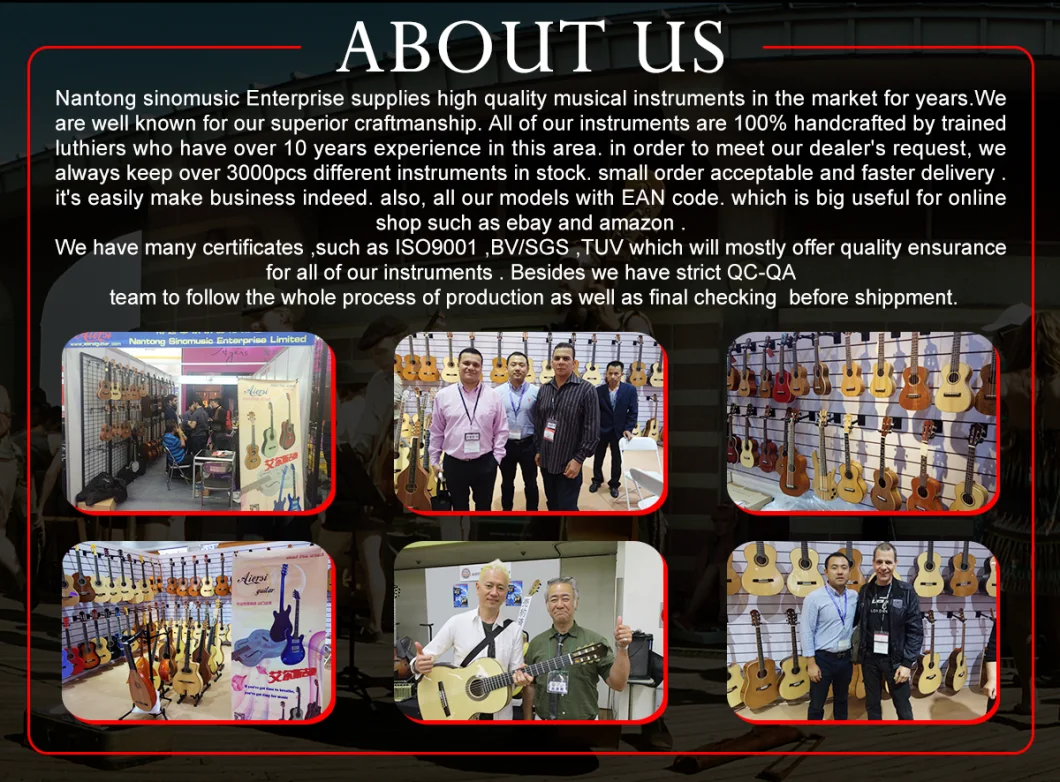Wholesale Price China Manufacturers 6 String High Grade Classical Guitar