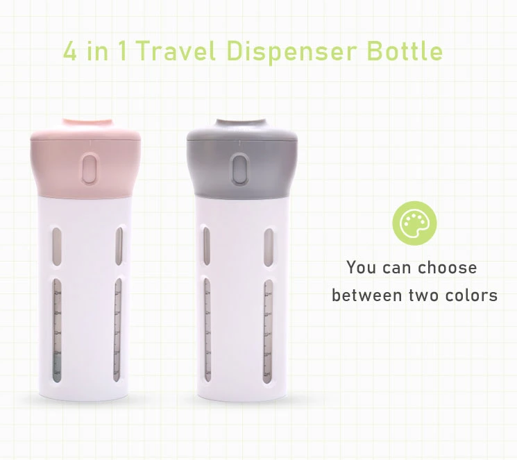 Ecotrip 4-in-1 Travel Cosmetic Bottle Portable Travel Dispenser Bottle