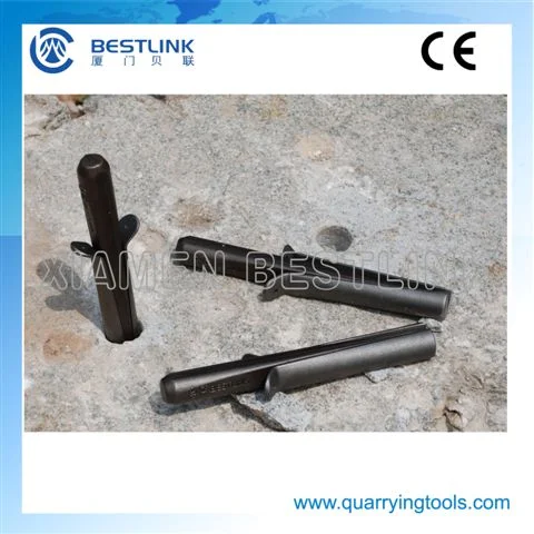 Traditional Manual Hand Splitter Wedge and Shims for Rock Splitting