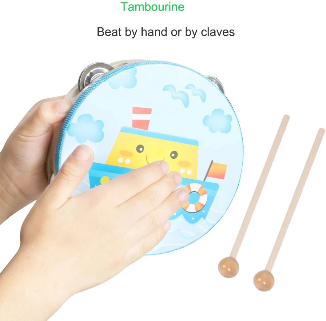 Kids Playing Preschool Education Wooden Percussion Instruments Toys Kids Early Learning Musical Instruments Sets Toys