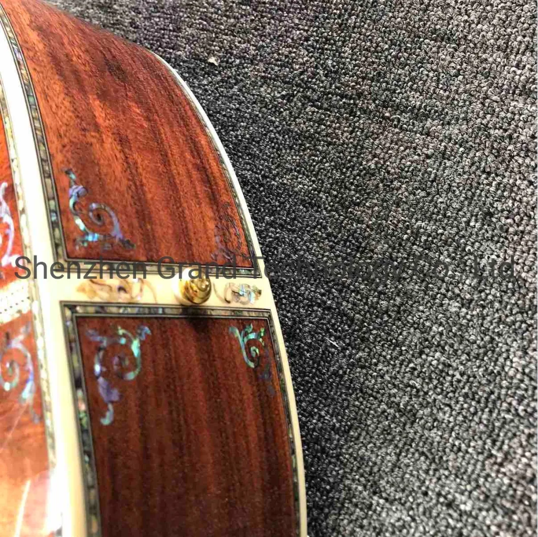 Real Abalone Inlay 41 Inch Koa Wood D45kc Classic Acoustic Guitar with Fishman 301 EQ