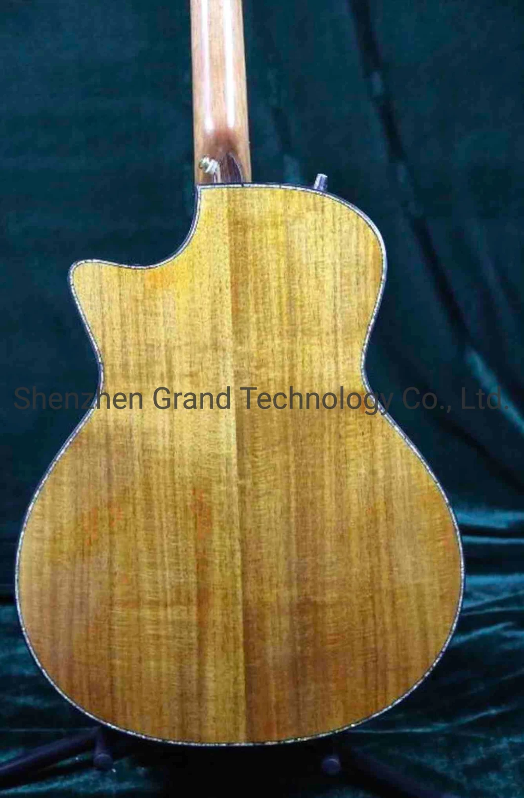 Aaaa All Solid Koa Wood Solid Mahogany Neck Full Abalone Binding Customize Armrest Acoustic Guitar