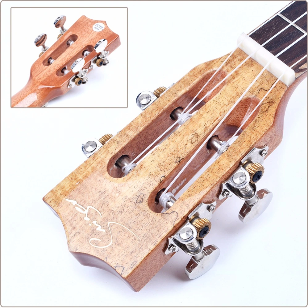 24 Inch Ukulele/Popular Solid Spruce Wood+Abalone Binding Ukulele