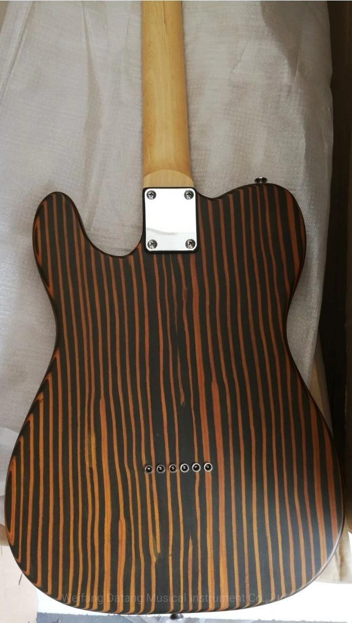 Zebrawood One Piece Body Chinese Tl Style Electric Guitar