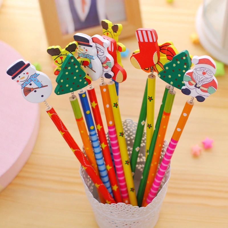 Lovely Cartoon Pencil Creativity Christmas Kindergarten Students Learn Reward Gifts Children's Day Gifts Stationery