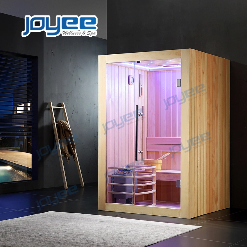 Joyee Traditional Style Indoor Wooden Traditional Dry Steam Sauna Room Home Sauna Cabin