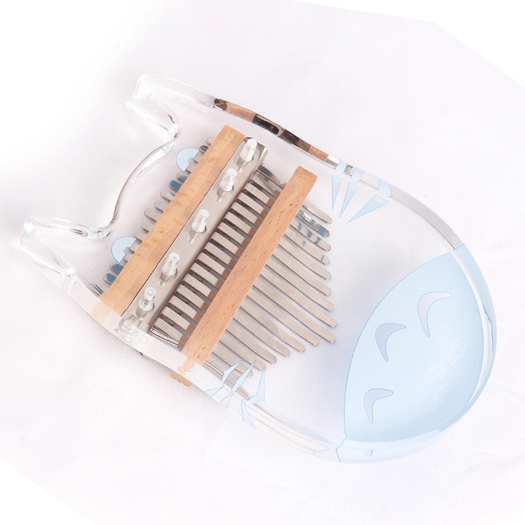 17 Keys Transparent Clear Acrylic Materia Thumb Piano Kalimba