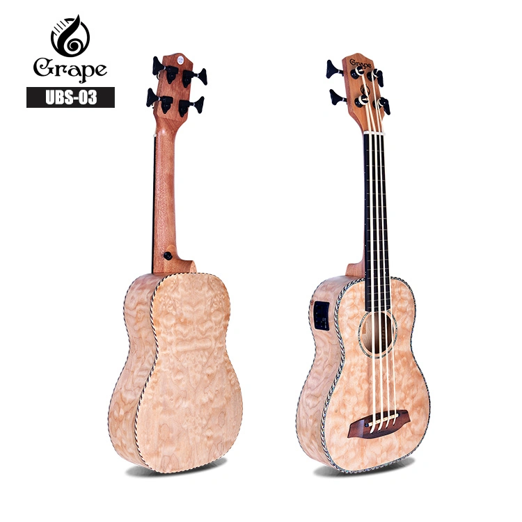 China Supplier OEM Custom Brand High End Electric Acoustic Ukulele Bass