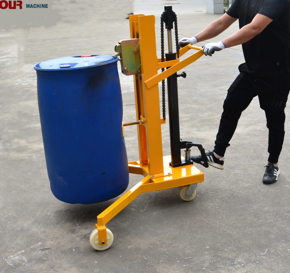 China Manufacturer 450kg Hydraulic Drum Handler Drum Carrier Lifter Dtf450b