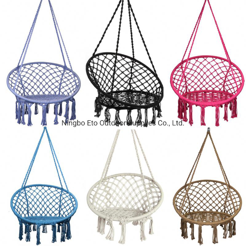 Hot Traditional Hand Woven Chinese Style Customized Nest Macrame Swing Chair Seat