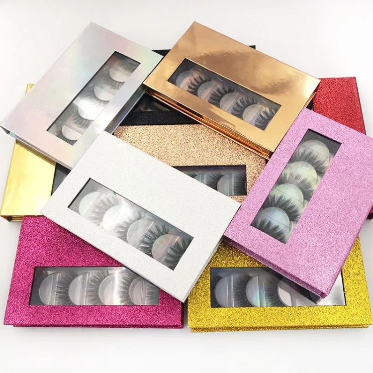Wholesale Private Label Handmade 3D Mink Lashes Custom Eyelash Packaging Box