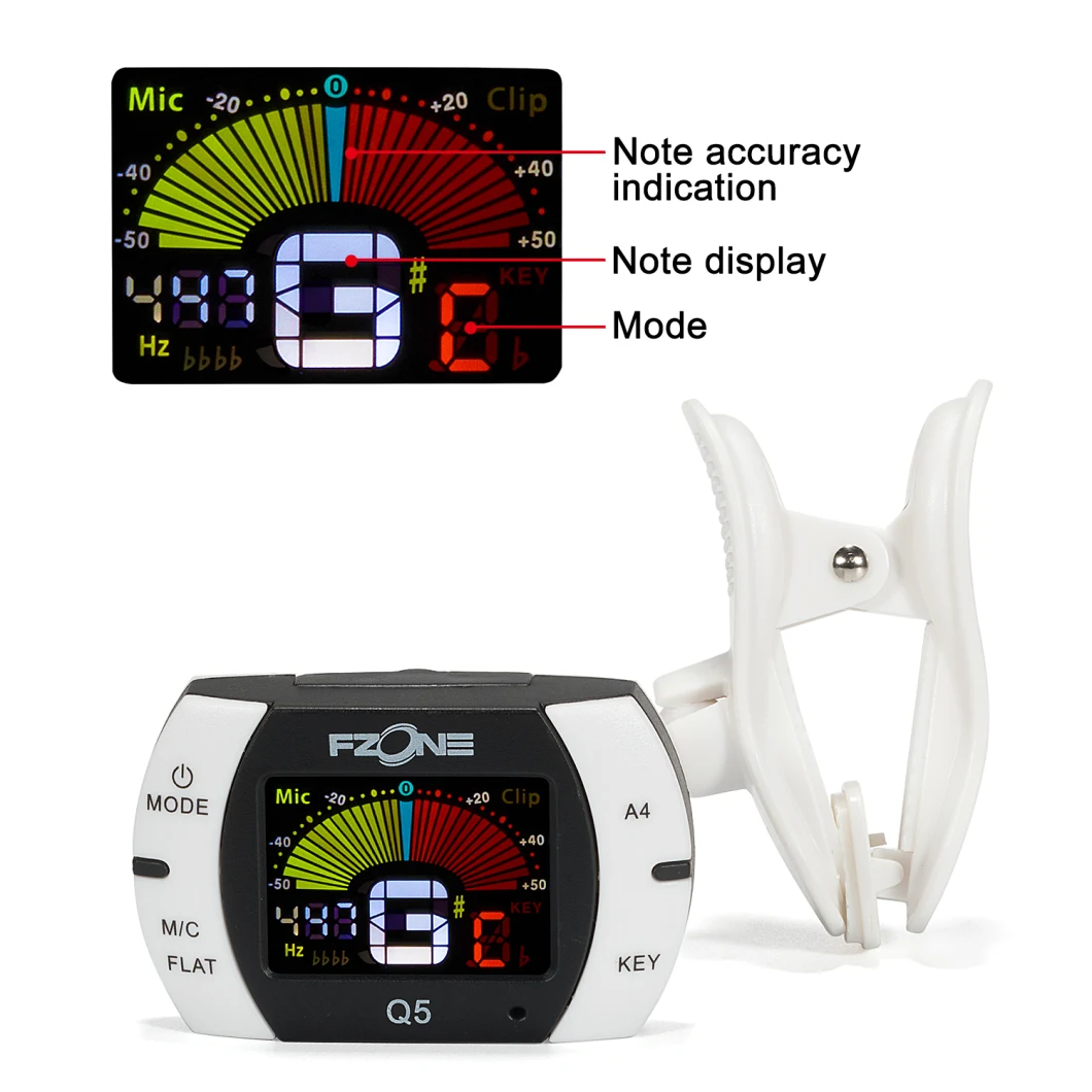 Wholesale Cheap Factory Price Universal Guitar Instrument Chromatic Clip-on Digital Tuner
