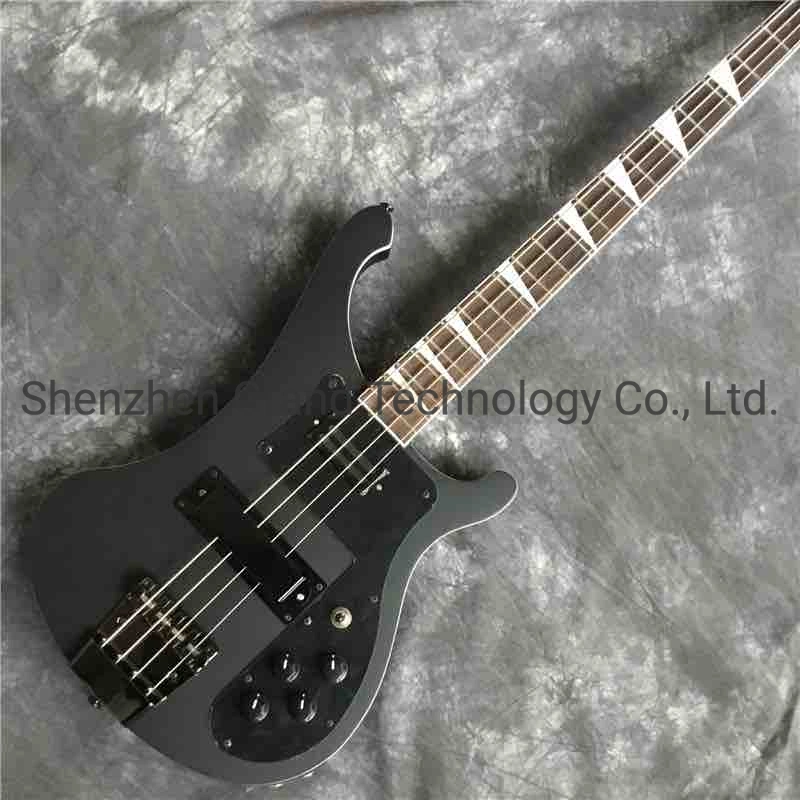Custom Grand High Quality Matte Bass Electric Guitar Black Hardware