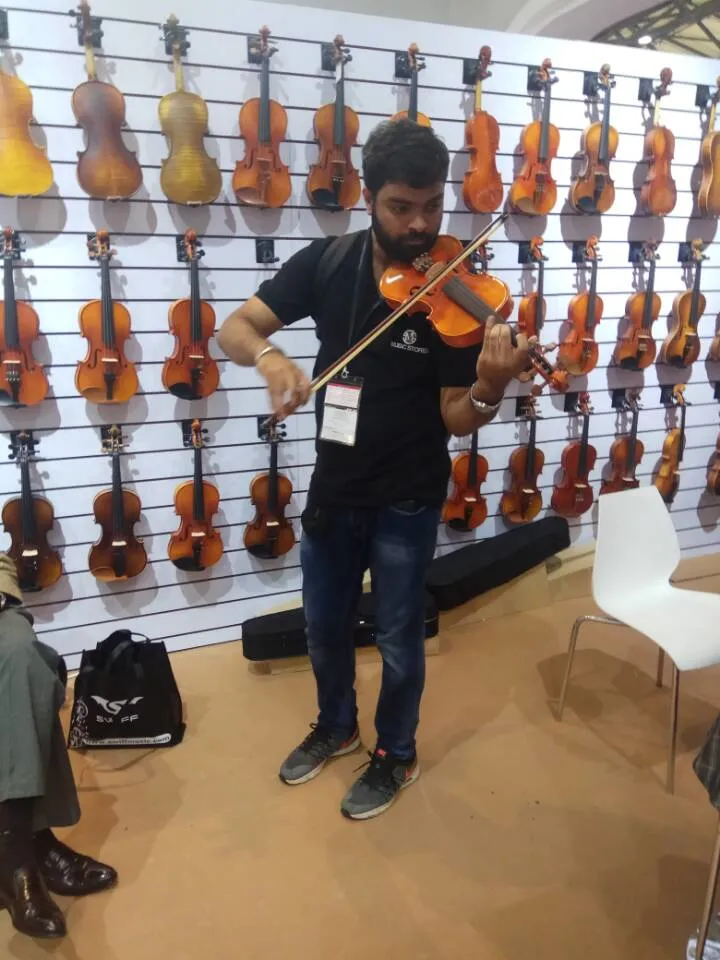 Satin Matt Finish Musical Instrument Plywood Beginner Violin